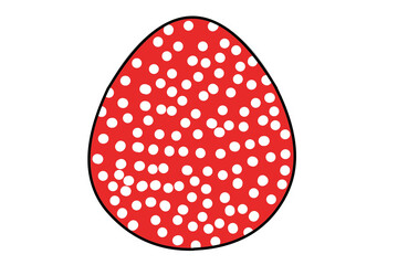 Colorful Easter eggs. A festive attribute. A vivid illustration.