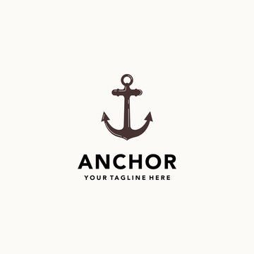 Simple Anchor Silhouette Vintage Retro logo design for boat ship chocolate nautical transport, suitable for your design need, logo, illustration, animation, etc.
