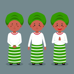 Nigerian Character with Various Expression