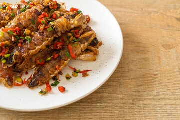 Stir-fried Mantis Shrimp or Crayfish with Chilli and Salt.