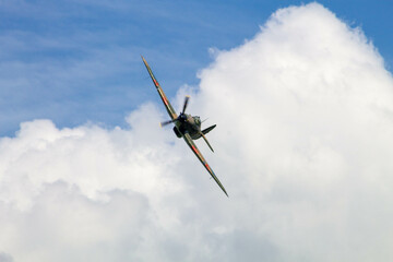 Fototapeta na wymiar Hawker Hurricane in flight