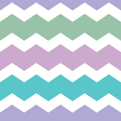 Colorful zigzag geometric vector pattern, abstract repeat background