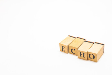 英単語　ブロック　ECHO