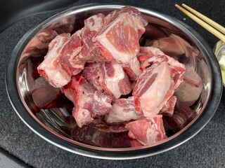 raw pork chops