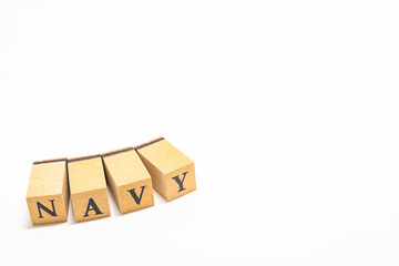 英単語　ブロック　NAVY