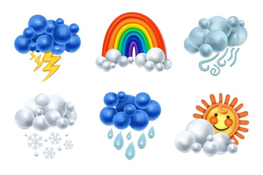 Plasticine Weather Icon Set