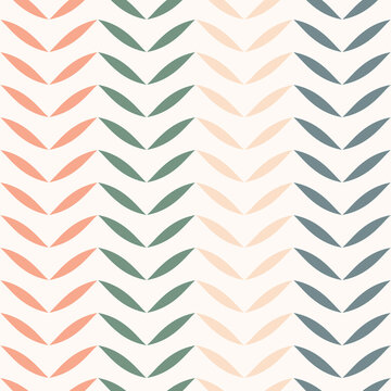 Vintage chevron, multicolored geometric vector pattern, abstract repeat background