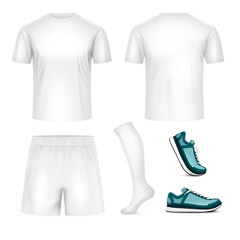 Sport Uniform Realistic White Mockup