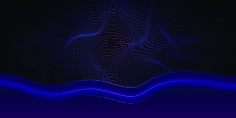Blue purple abstract background blue wave overlapping curved bar,vector illustration.