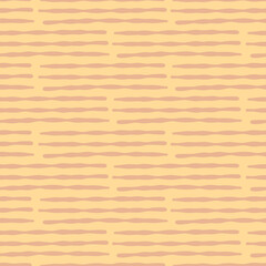 Simple vector seamless pattern. Striped background imitating old paper texture. Striped texture.