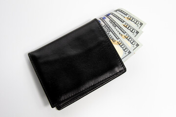 wallet in american dollar, banknote