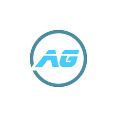 AG letter logo design