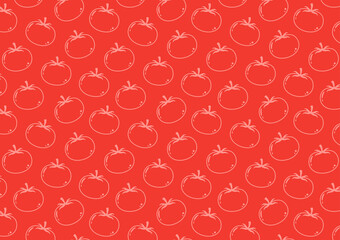 Tomato doodle pattern. wallpaper. tomato symbol. sign. background.