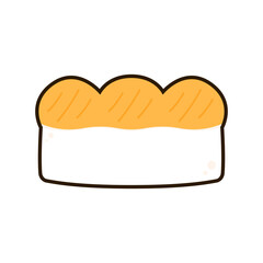 Toast logo. Bread vector. bread symbol. wallpaper. free space for text. bread logo design.