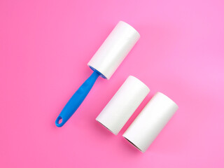 Sticky Lint Roller Set roller for cleaning clothes.