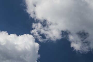 The clouds, contrast and beautiful scenery, beautiful weather and life. Warm and dynamic scenery.