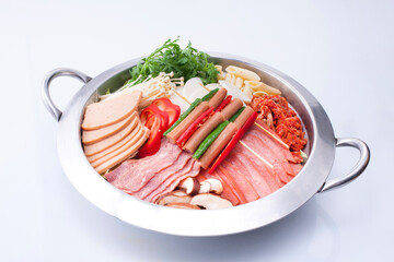 Korean hot pot cuisine food