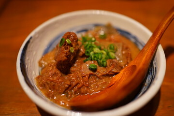 日本料理 大阪の味 牛すじ煮込み 土手焼き 
