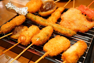 Fototapeta premium 日本料理 大阪 串カツ