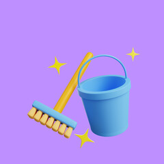 3d render cleaning tools