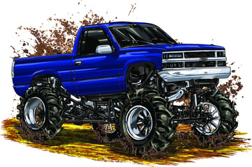 dirt race isolated on white background for poster, t-shirt print, business element, social media content, blog, sticker, vlog, and card. vector illustration. © wendy