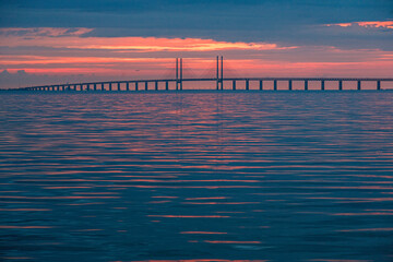 Fototapeta na wymiar Öresundbrücke, Landverbindung zwischen Malmö und Kopenhagen