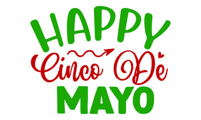 Fototapeta premium Cinco De Mayo SVG Design Template