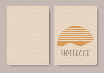 Cover for notebook in traditional oriental Asian style