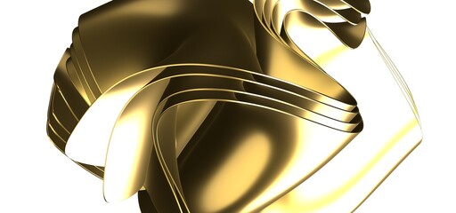 Abstract elegant template black and gold line overlapping dimension on dark background luxury