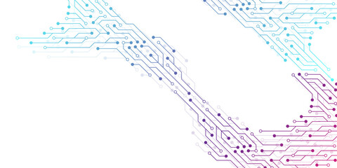 Computer motherboard background with circuit board electronic elements. Electronic texture for computer technology, engineering concept. Motherboard integrated computing illustration.