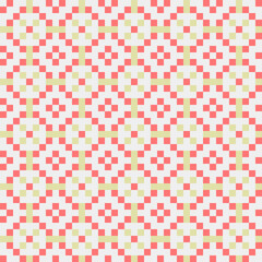 Fototapeta premium Abstract Cross Pattern generative computational art illustration