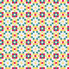 Fototapeta premium Abstract Cross Pattern generative computational art illustration