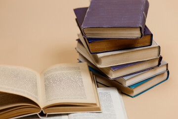 Old books. Old Books Background.