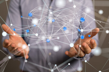 conference Digital Network and data concept 3d