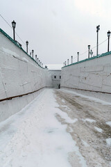 snow covered road