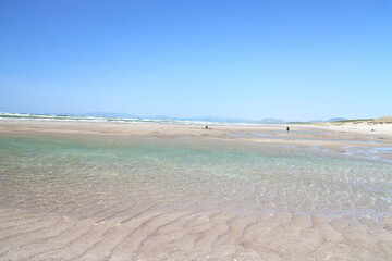 吹上浜の広い砂浜