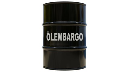 &Ouml;lembargo black deutsch