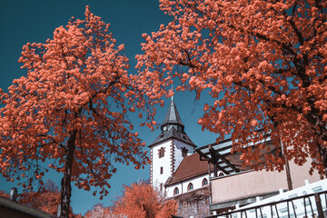 church in infrared