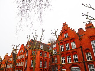 Fototapeta premium ロンドンのレンガ調の街並み