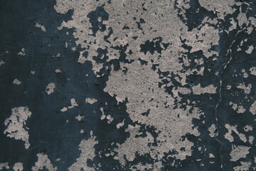 Obraz na płótnie Canvas black concrete decayed wall texture
