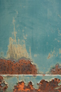 rusty green blue metal texture background