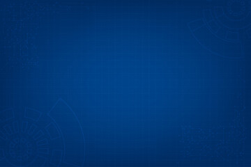 Abstract line of blue print technology with line of circle. Visualization of futuristic modern communication in world wide. Circular line with dot connected together.