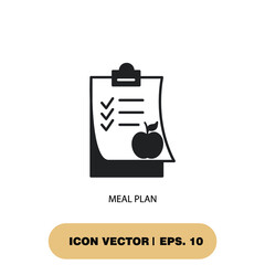 meal plan icons  symbol vector elements for infographic web