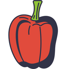 bell pepper line icon