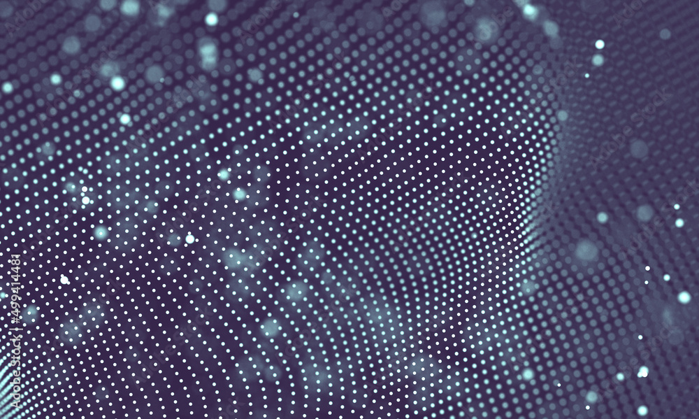 Poster data technology abstract futuristic illustration . low poly shape with connecting dots and lines on 