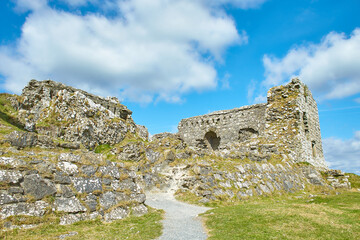 Rock of Dunamase Castle Is A Historic building That Is Located in Portlaoise, Ireland. Travel place landmark.