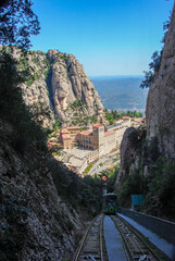 Montserrat's Catholic Monastery of Santa Maria in Catalonia