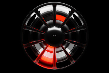 3D Illustration of a readiness display graph with a pointer to the minimum load. red zone