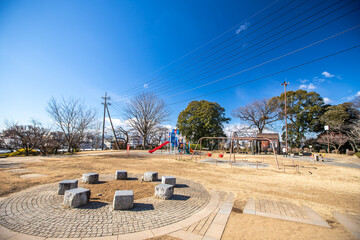 栃木県佐野市　城山公園の風景