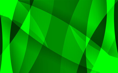 concept of Green Abstract Glowing Geometric Shapes Background. Green Abstract Shape Background.